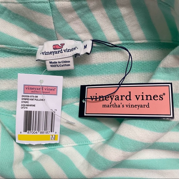 NWT Vineyard Vines striped knit pullover sweatshirt - Picture 4 of 12